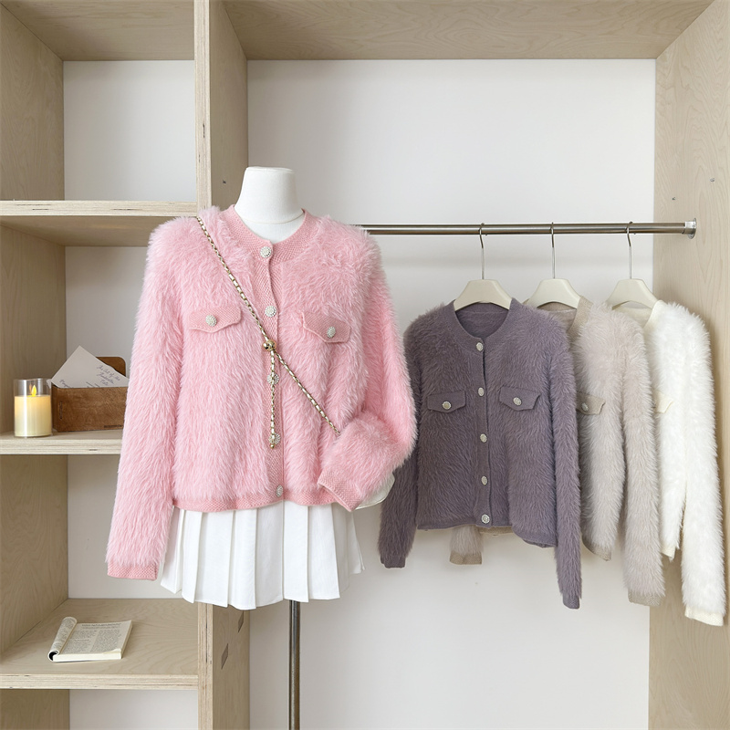 Mohair Jacquard Knit Sweate Ca - مراجعة Xl Women'S Fashion وسعره