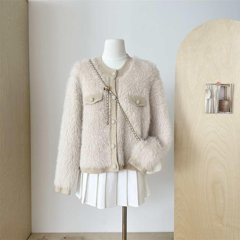 Mohair Jacquard Knit Sweate Ca - مراجعة Xl Women'S Fashion وسعره