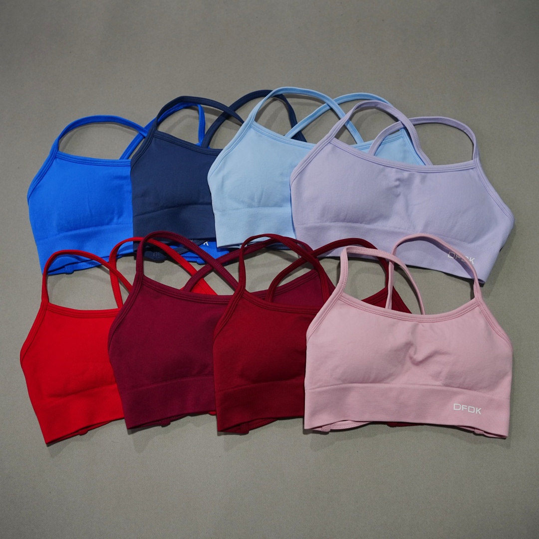 DFDK Ribbed Seamless Cross Bac - مراجعة Bra Top Seamless وسعره