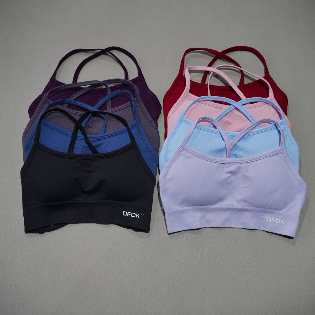 DFDK Ribbed Seamless Cross Bac - مراجعة Bra Top Seamless وسعره