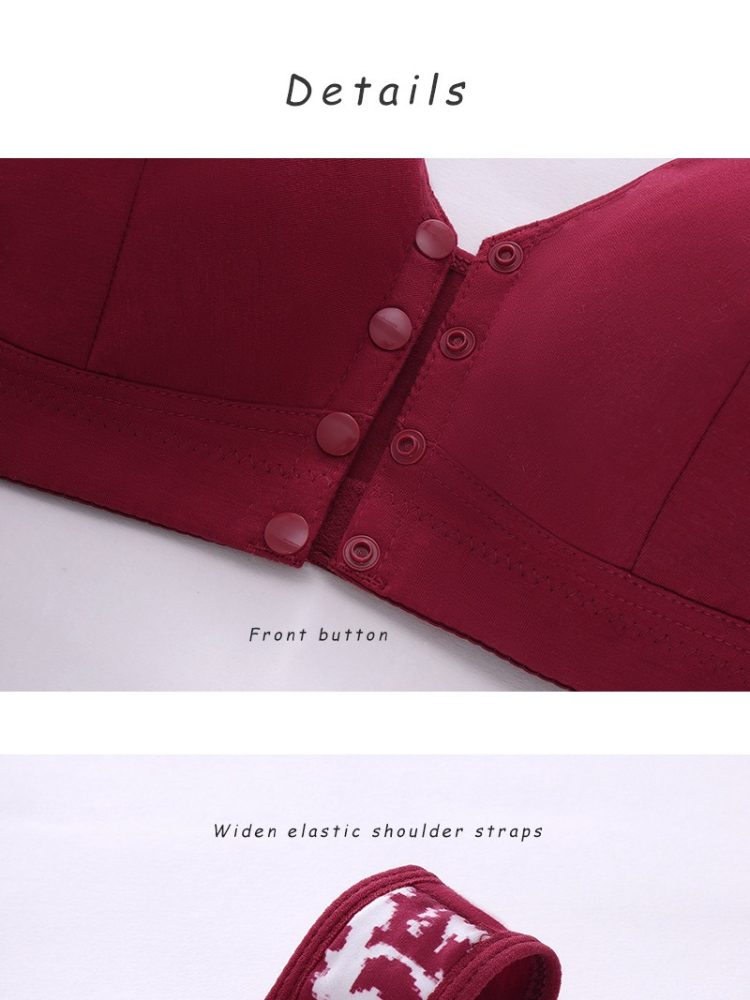 XL-7XL Plus Size Front Buckle  - مراجعة Bra Top Seamless وسعره